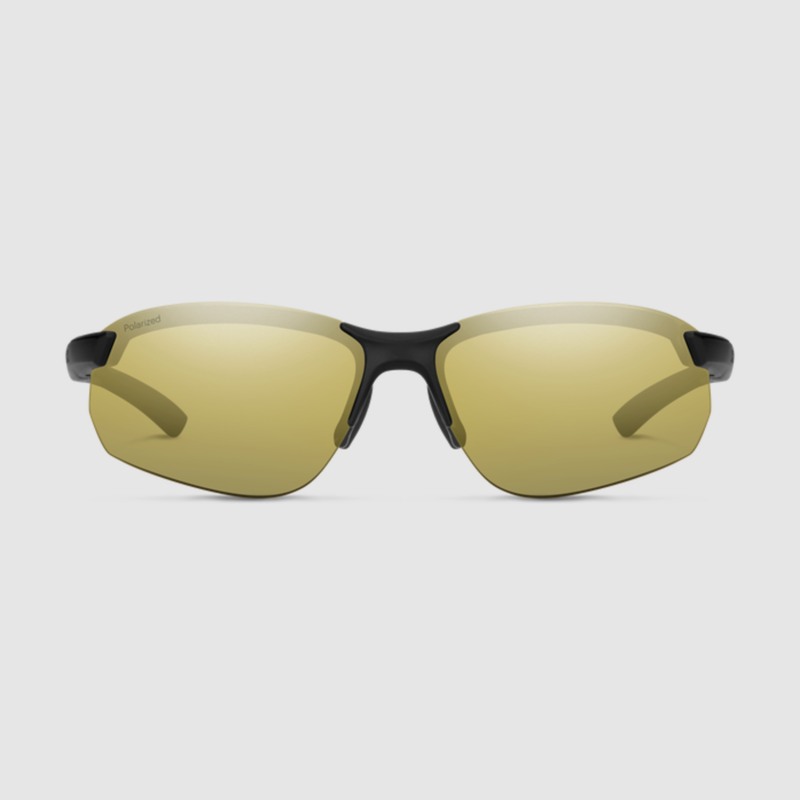 Smith Parallel Max 2 Sunglasses Matte Black/Polarized Gold Mirror-1